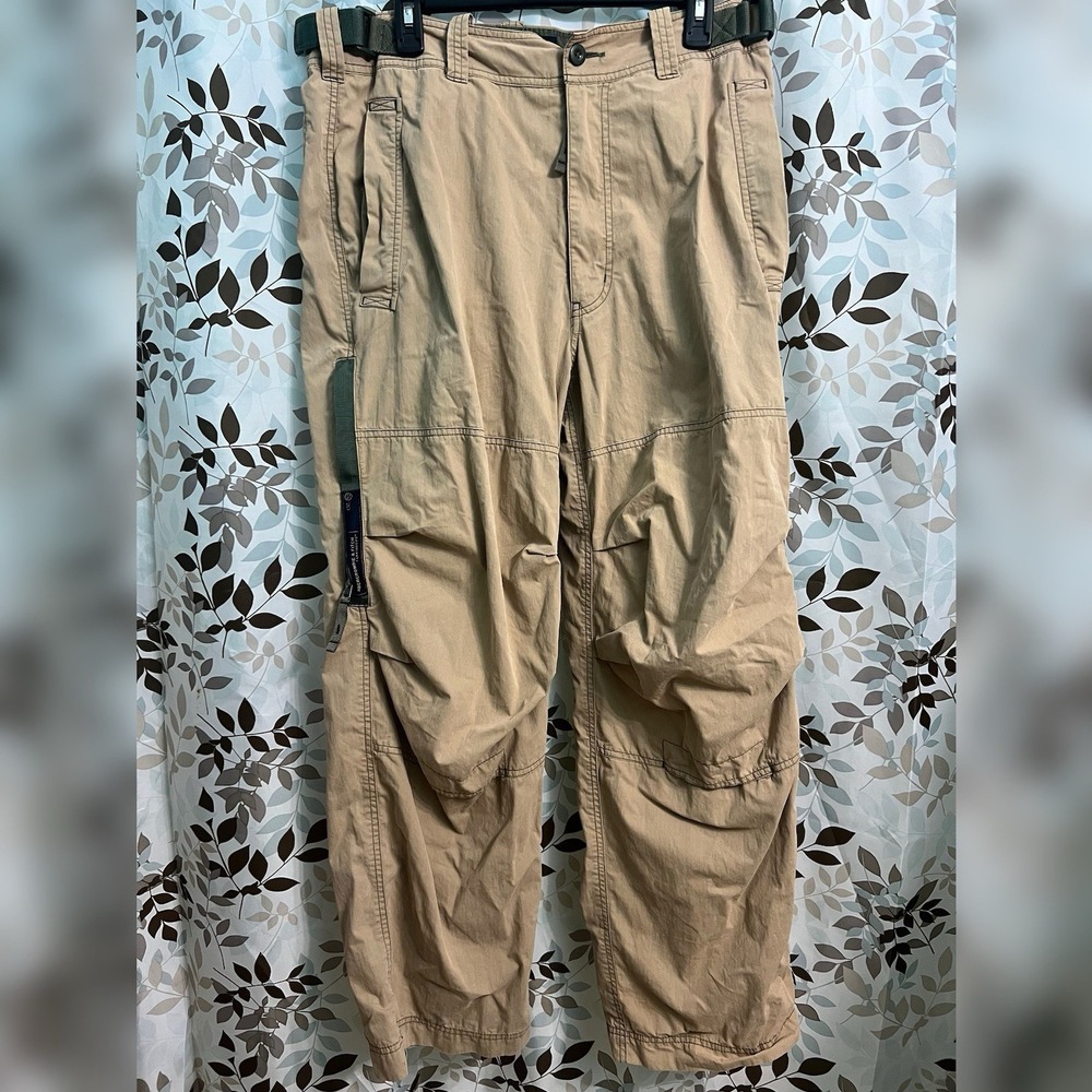 Vintage Abercrombie & Fitch Baggy Pants Paratrooper Military 34x32 Medium Baggy